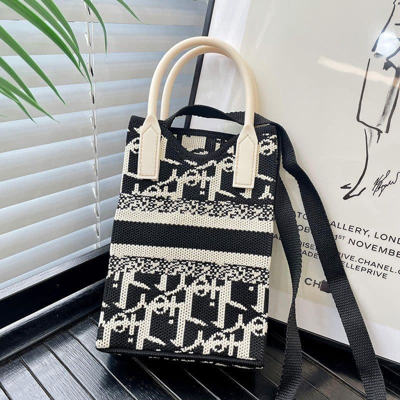 image-Love Mini Knit Shoulder Crossbody Bag