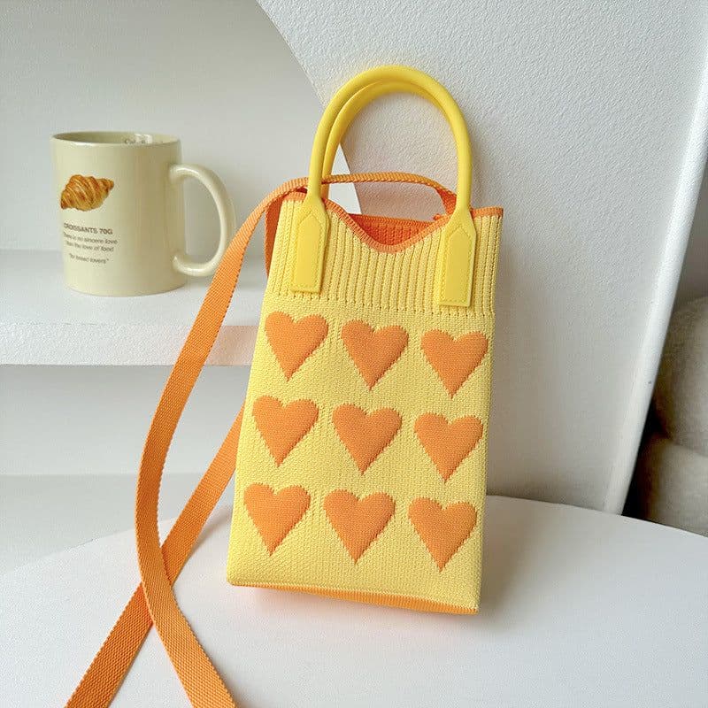 image-Love Mini Knit Shoulder Crossbody Bag