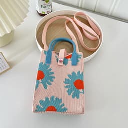 image-Love Mini Knit Shoulder Crossbody Bag