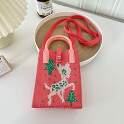 image-Love Mini Knit Shoulder Crossbody Bag