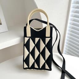 image-Love Mini Knit Shoulder Crossbody Bag