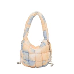 image-Cloud Bag Bubble Pleated Nylon Puff Handbag