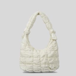 image-Simple Quilted Bubble Texture Cloud Pleated Handbag For Women