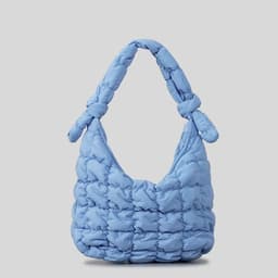 image-Simple Quilted Bubble Texture Cloud Pleated Handbag For Women