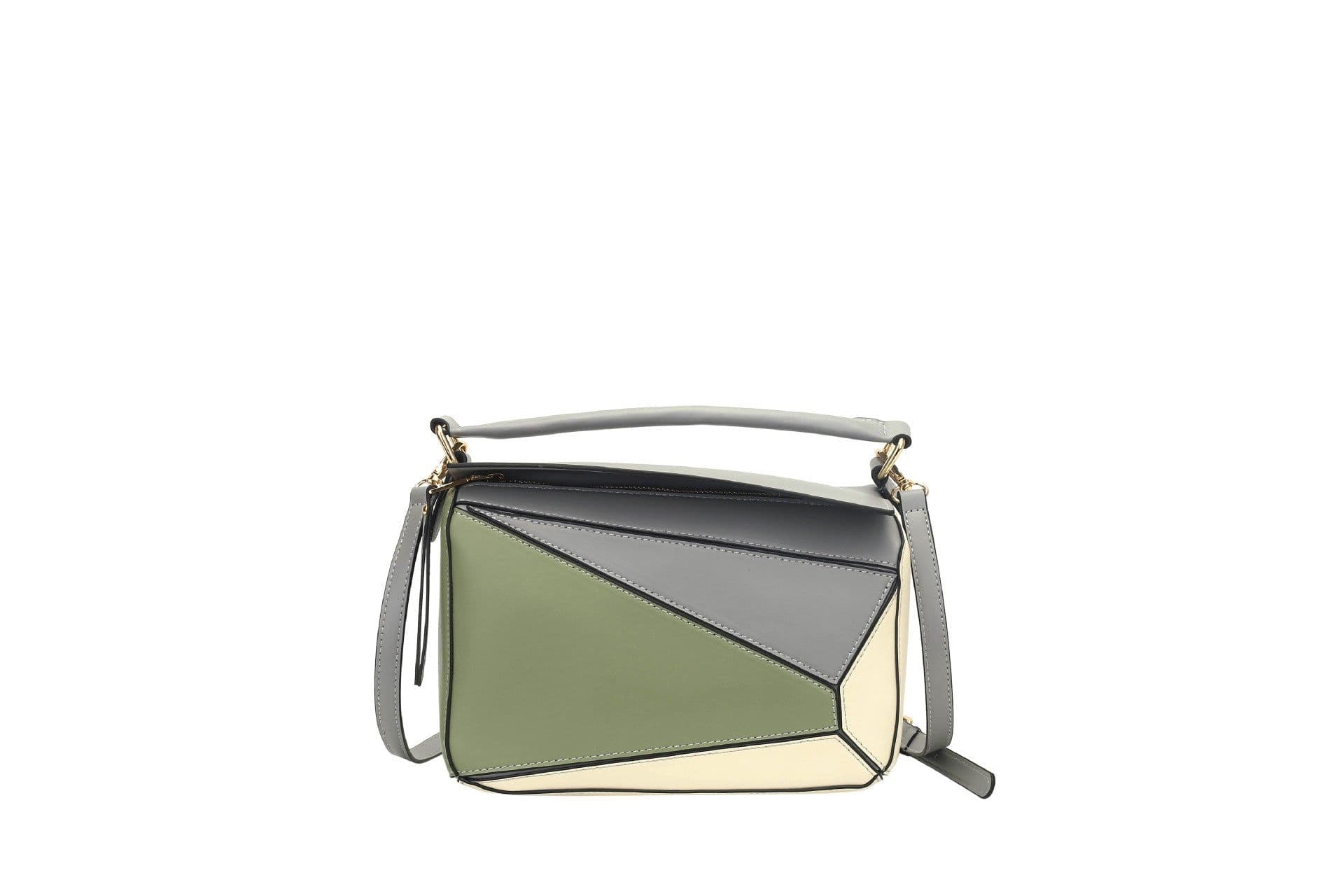 image-Women's Fashion Color Contrast Shoulder Handbag
