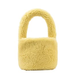 image-Women's Fashion Lamb Wool Plush Bucket Bag Handbag