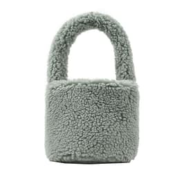 image-Women's Fashion Lamb Wool Plush Bucket Bag Handbag