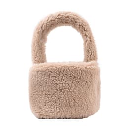 image-Women's Fashion Lamb Wool Plush Bucket Bag Handbag