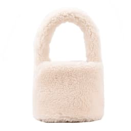image-Women's Fashion Lamb Wool Plush Bucket Bag Handbag