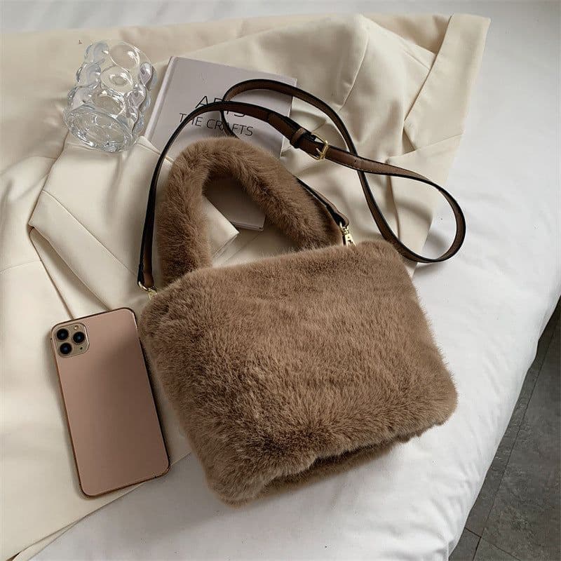 image-Women's Fashion Casual Plush Crossbody Bag
