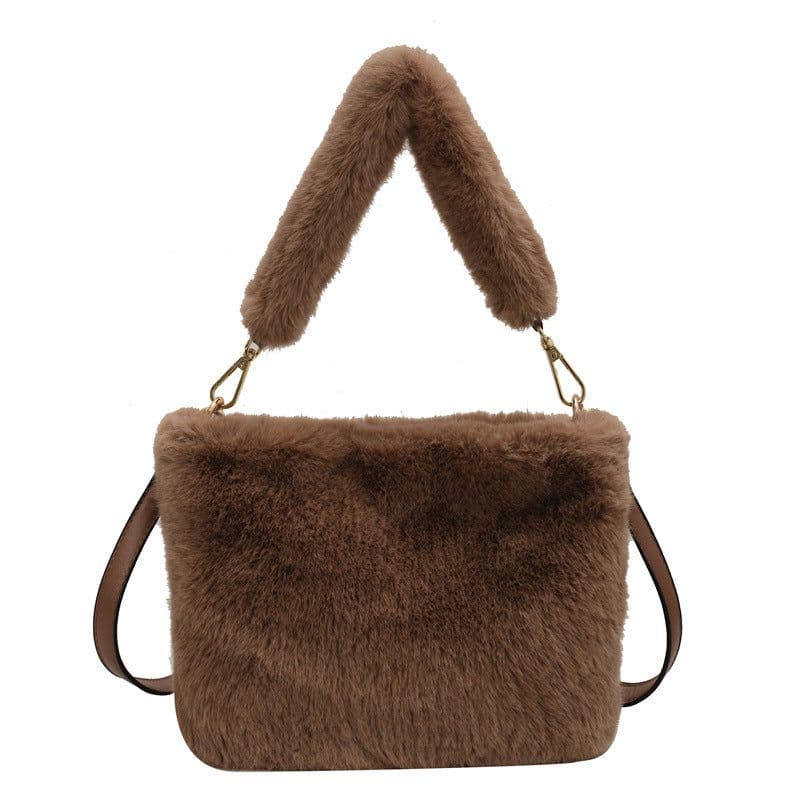 image-Women's Fashion Casual Plush Crossbody Bag