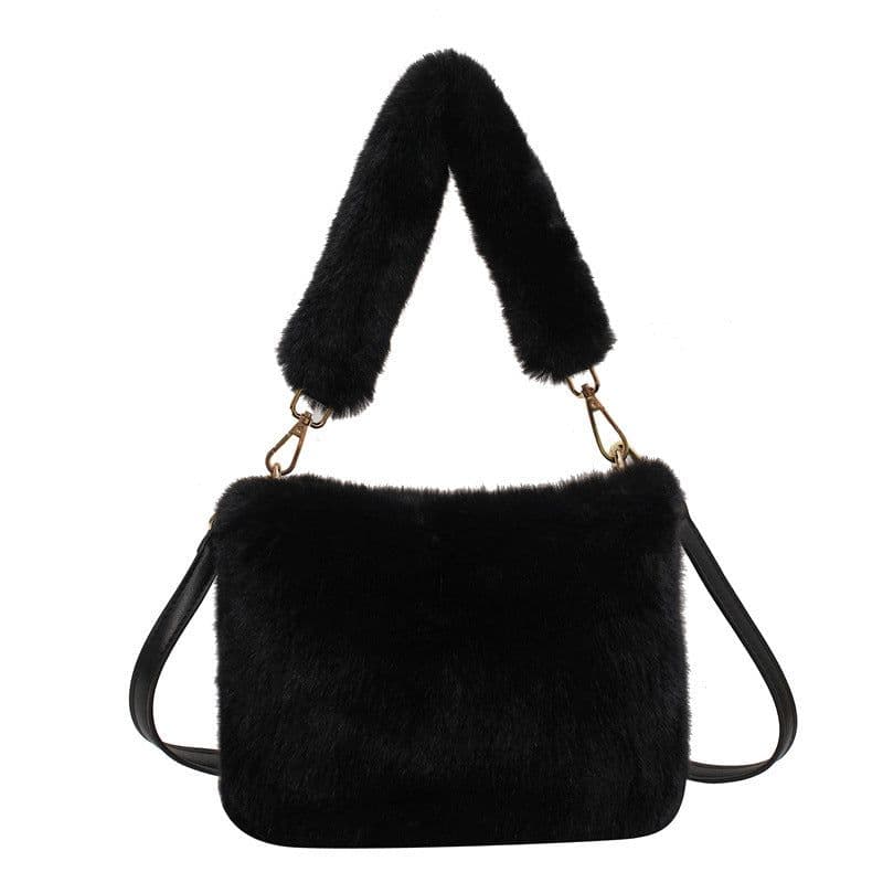 image-Women's Fashion Casual Plush Crossbody Bag