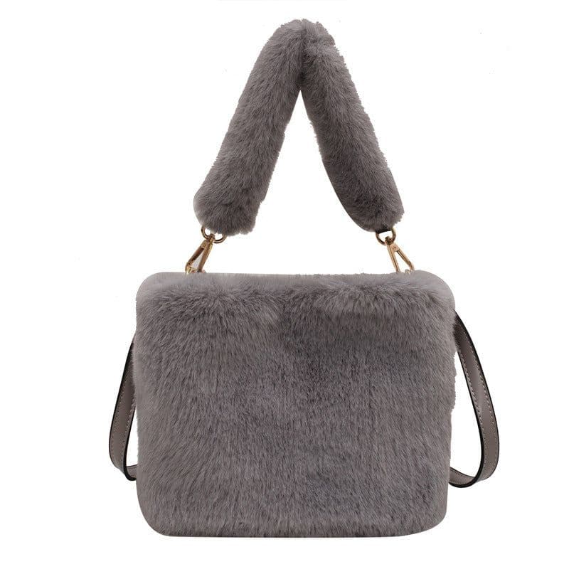 image-Women's Fashion Casual Plush Crossbody Bag