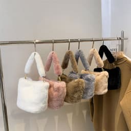 image-Women's Fashion Casual Plush Crossbody Bag