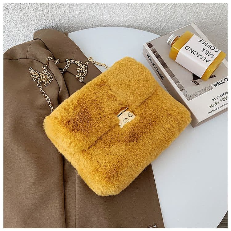 image-Women's Fashion Plush One-shoulder Crossbody Bag