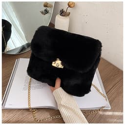image-Women's Fashion Plush One-shoulder Crossbody Bag