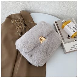 image-Women's Fashion Plush One-shoulder Crossbody Bag
