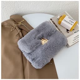 image-Women's Fashion Plush One-shoulder Crossbody Bag
