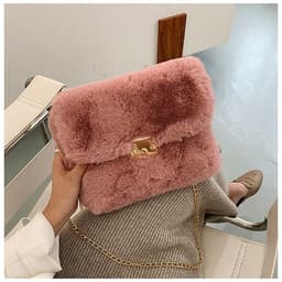 image-Women's Fashion Plush One-shoulder Crossbody Bag