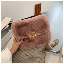 image-Women's Fashion Plush One-shoulder Crossbody Bag