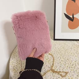 image-Women's Fashion Plush Pearl Chain Shoulder Messenger Bag