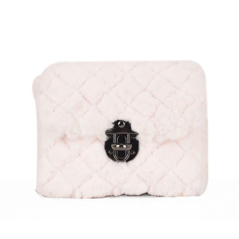 image-Women's Fashion All-match Plush Chain Shoulder Messenger Bag