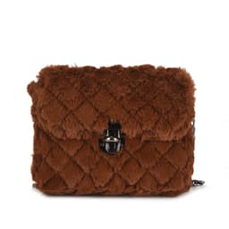 image-Women's Fashion All-match Plush Chain Shoulder Messenger Bag