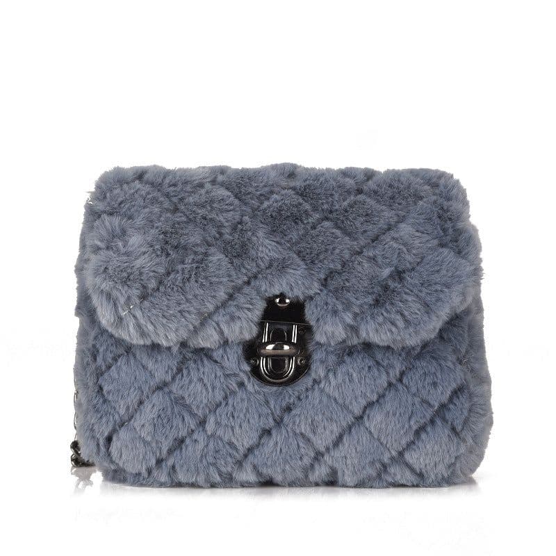 image-Women's Fashion All-match Plush Chain Shoulder Messenger Bag