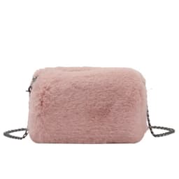 image-Women's Fashion Plush Chain Shoulder Bag