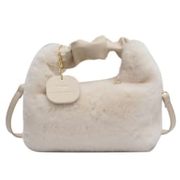 image-Women's Fashionable Pleated Plush One-shoulder Crossbody Bag