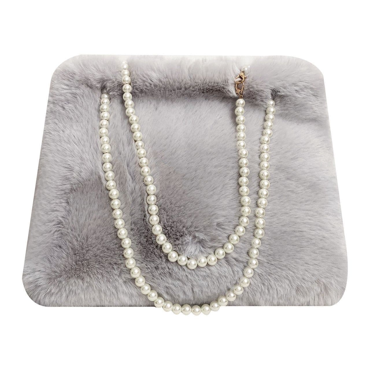 image-Women's Fashion Plush Pearl Shoulder Bag