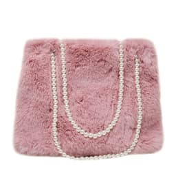 image-Women's Fashion Large Capacity Pearl Plush One-shoulder Crossbody Bag