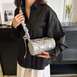 image-Women's Fashion Rhombus Cloud Satchel