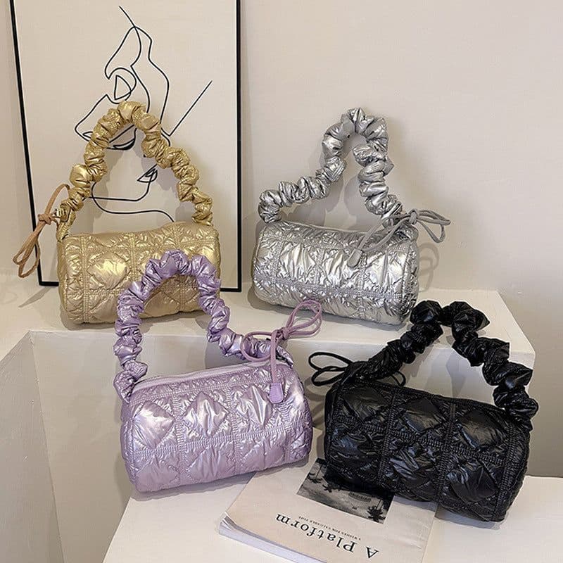 image-Women's Fashion Rhombus Cloud Satchel