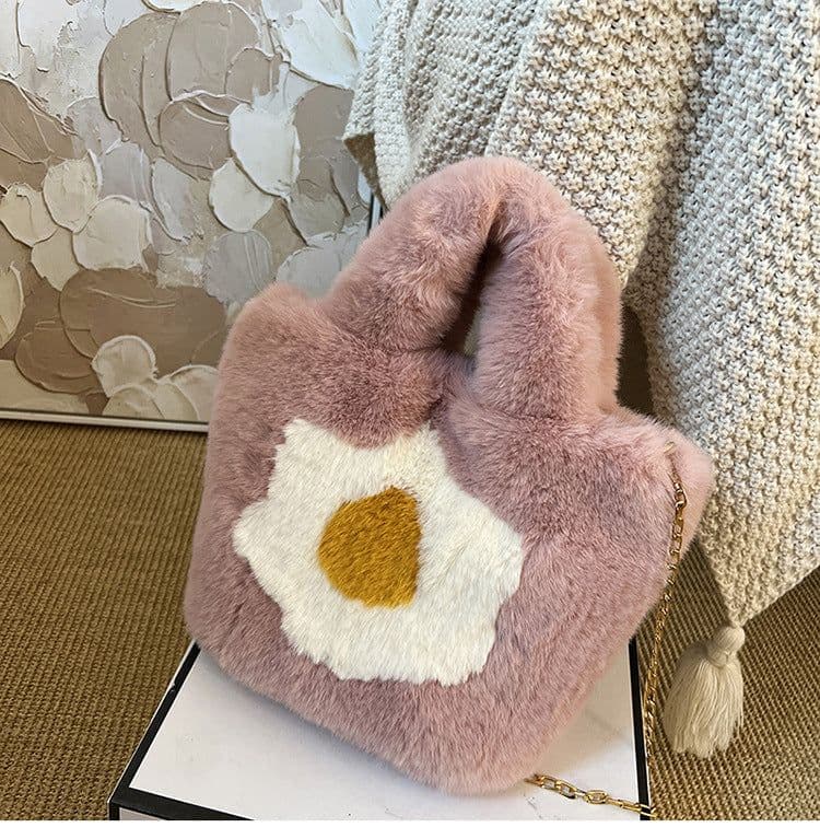 image-Women's Fashion Simple Omelette Flower Messenger Bag
