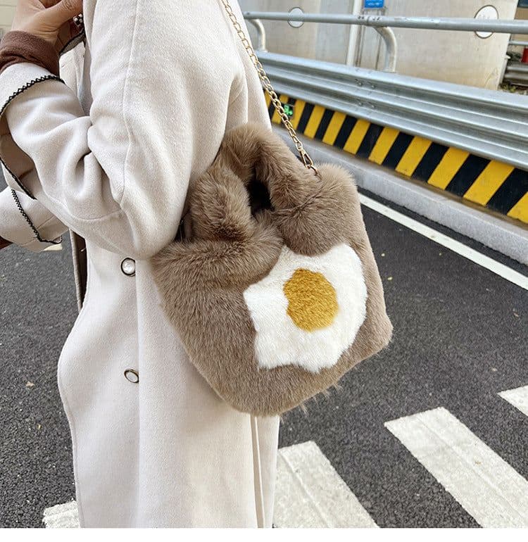 image-Women's Fashion Simple Omelette Flower Messenger Bag