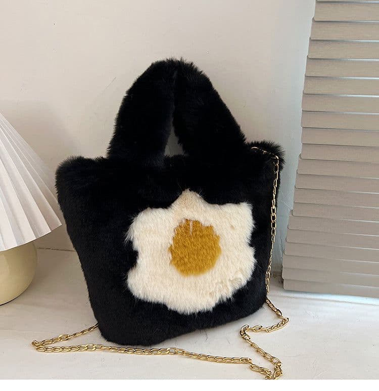 image-Women's Fashion Simple Omelette Flower Messenger Bag