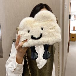 image-Women's Fashion Plush Cloud Shoulder Bag
