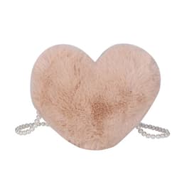 image-Women's Cute Fashion Furry Heart-shaped Chain Bag