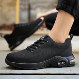 image-Air Cushion Labor Protection Shoes Steel Head Anti-smash