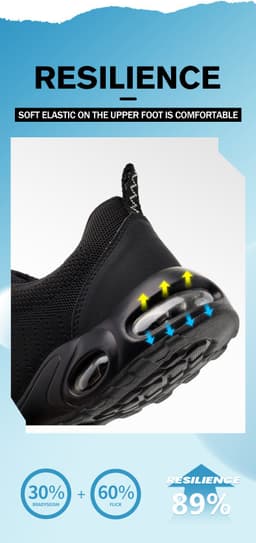 image-Air Cushion Labor Protection Shoes Steel Head Anti-smash