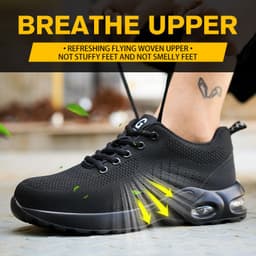 image-Air Cushion Labor Protection Shoes Steel Head Anti-smash
