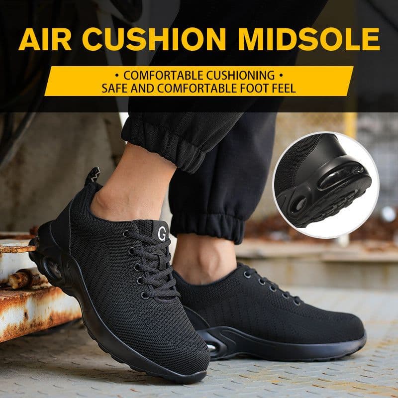 image-Air Cushion Labor Protection Shoes Steel Head Anti-smash