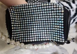 image-Shiny Rhinestone Crossbody Bag Casual Fashion