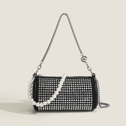 image-Shiny Rhinestone Crossbody Bag Casual Fashion