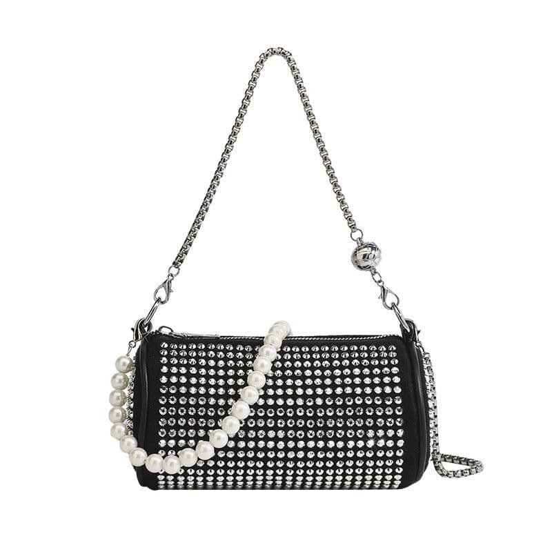 image-Shiny Rhinestone Crossbody Bag Casual Fashion