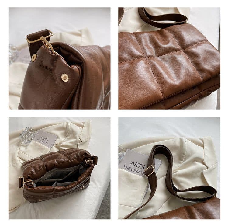 image-Fashion Retro Lingge Embroidery Thread Large Capacity Cotton Suit Bag For Women