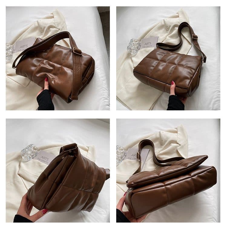 image-Fashion Retro Lingge Embroidery Thread Large Capacity Cotton Suit Bag For Women