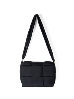 image-Women's Niche High-grade Woven Plaid Nylon Shoulder Bag