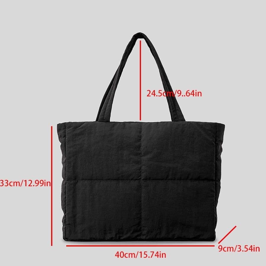 image-Women's Large-capacity Nylon Feeding Cotton Handbag